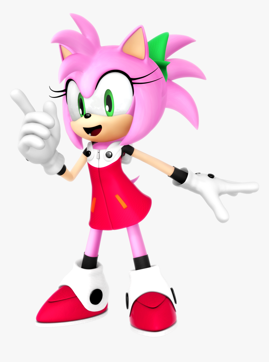 Amy Rose In Roll"s Mega Man 11 Outfit - Amy Rose All Outfits, HD Png Download, Free Download