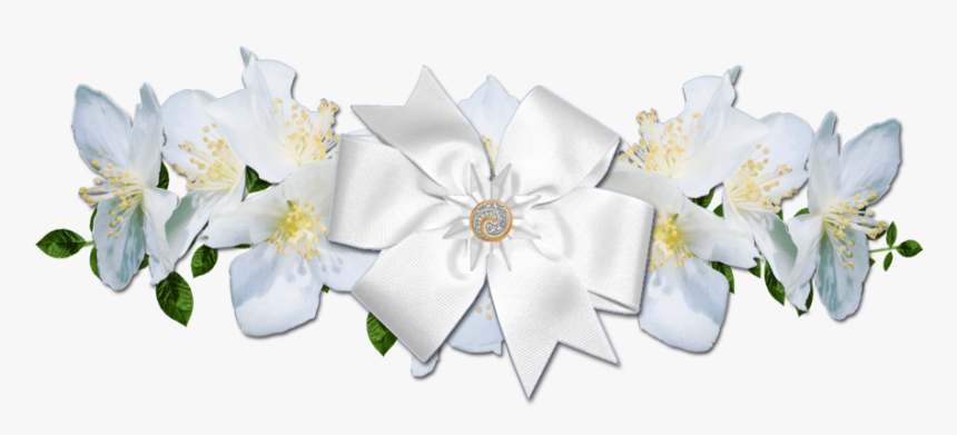 White Rose Border Png Transparent Border White Flowers Png Png Download Kindpng