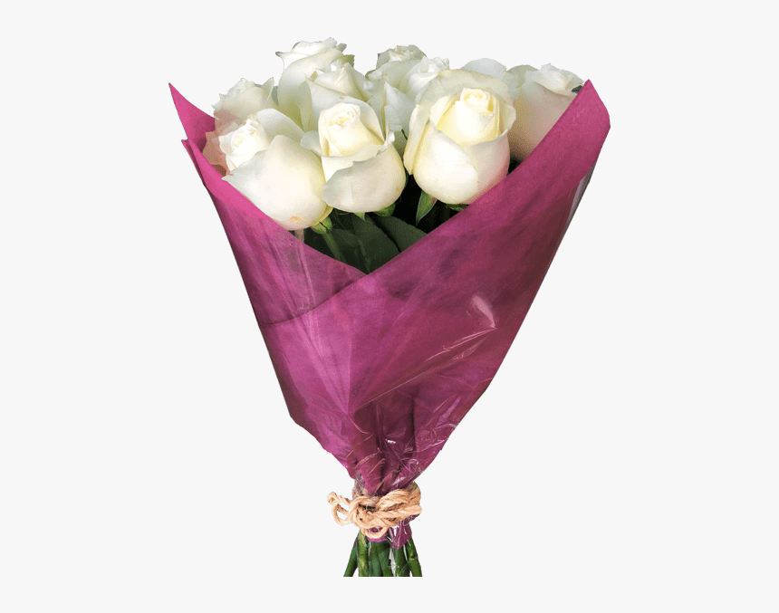 Diy 12 White Roses Bouquet Magnaflor - Bouquet, HD Png Download, Free Download