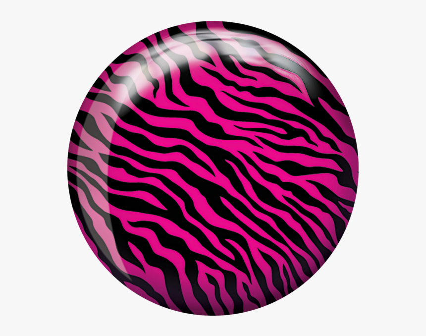Brunswick Pink Zebra Glow Viz A Ball Bowling Ball Clipart - Bowling Ball, HD Png Download, Free Download