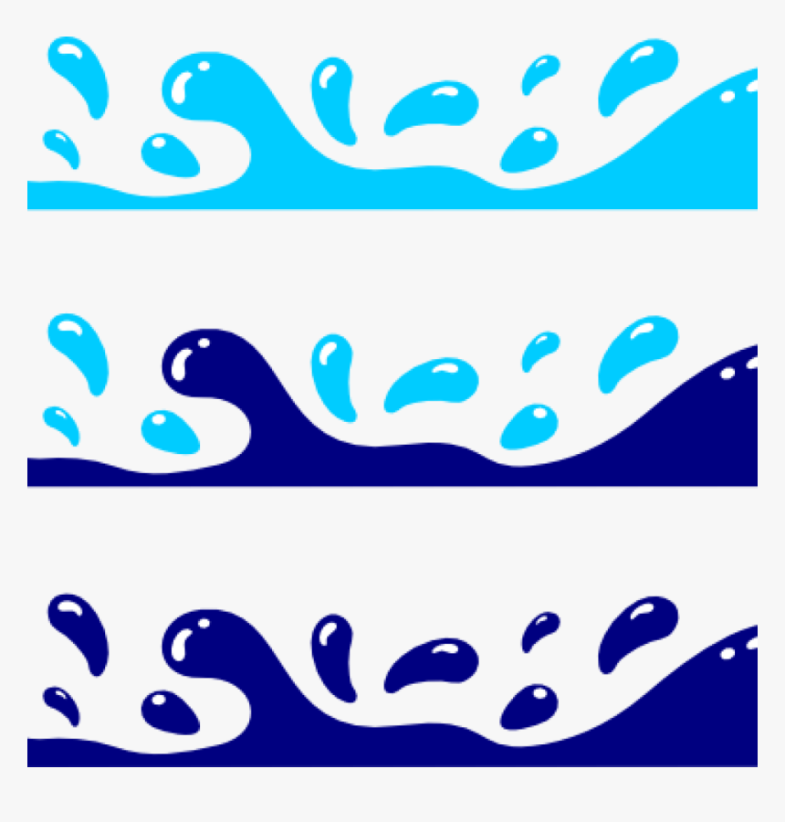 Ocean Waves Clipart Png - Water Splash Clip Art, Transparent Png, Free Download