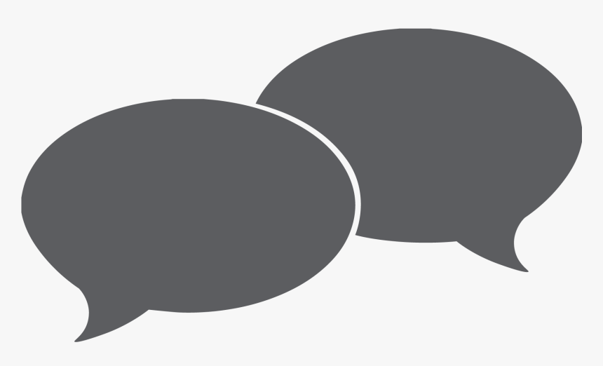 Talk Bubbles Overlapping , Png Download - Illustration, Transparent Png, Free Download