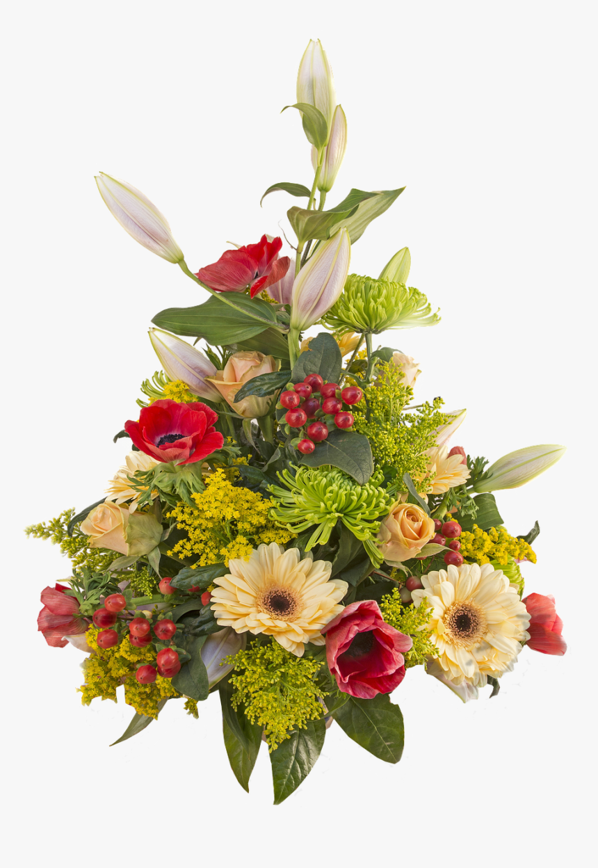 Red And Yellow Floral Arrangements, HD Png Download, Free Download