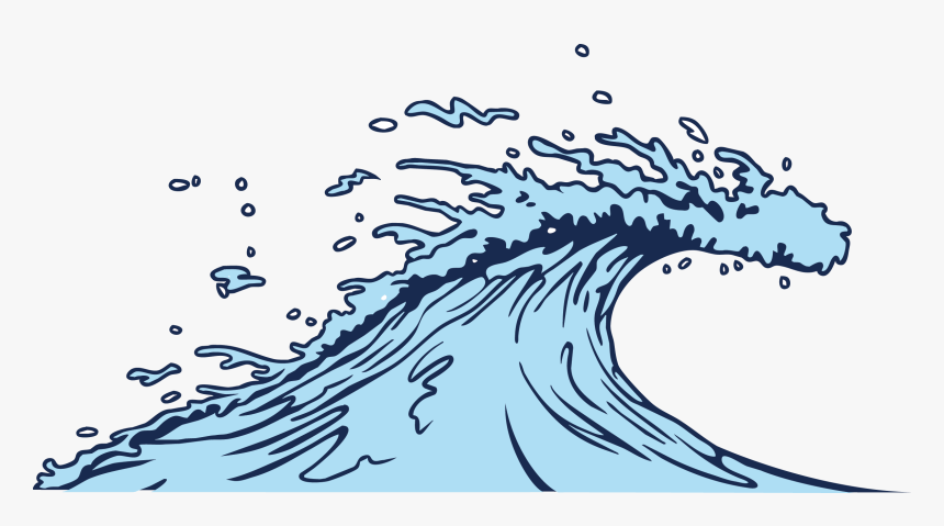 Sea Clipart Wind Wave - Sea Waves Clipart, HD Png Download, Free Download