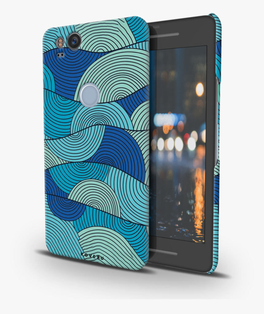 Blue Ocean Waves Pattern Cover Case For Google Pixel - Mobile Phone Case, HD Png Download, Free Download