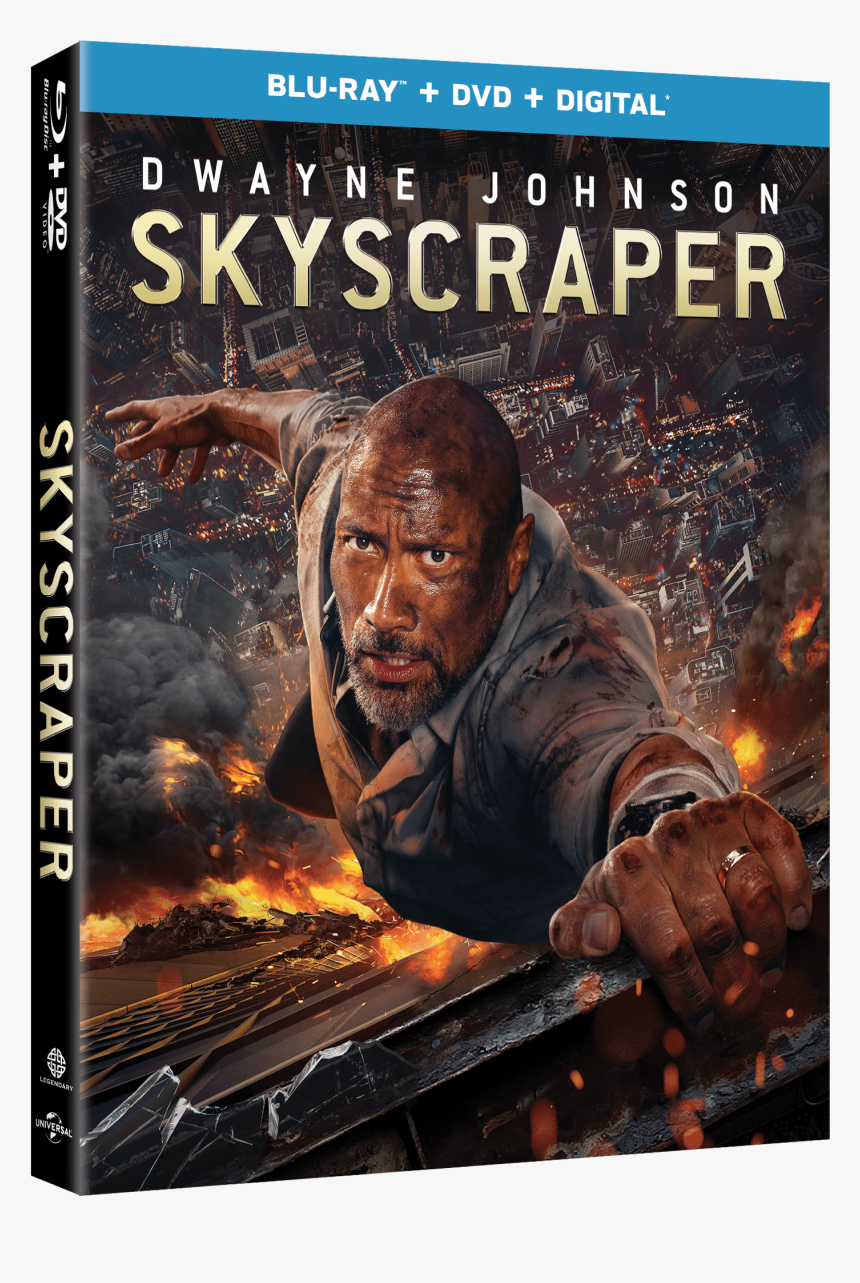 Skyscraper Blu-ray Combo Pack Cover - Cover Blu Ray Skyscraper, HD Png Download, Free Download