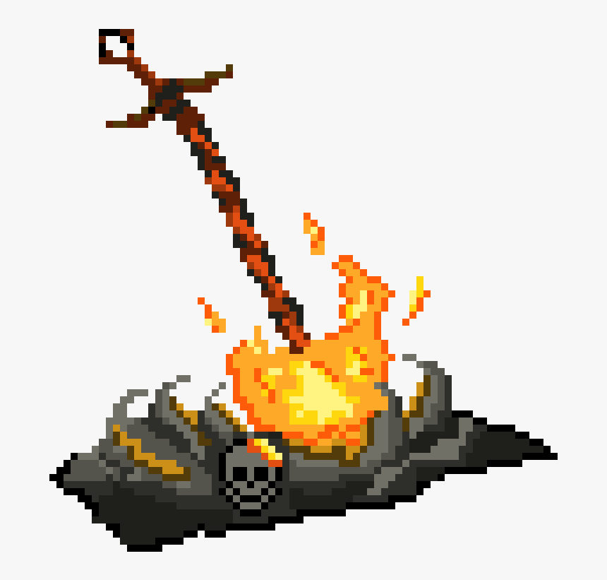 Bonfire Pixel Art Transparent, HD Png Download, Free Download