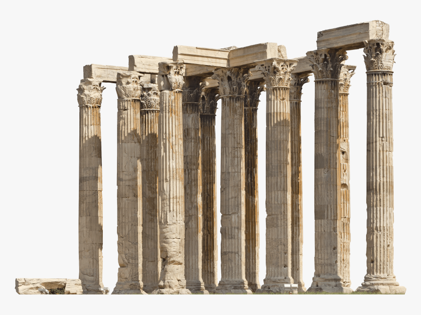Greek Pillar Png - Temple Of Olympian Zeus, Transparent Png, Free Download