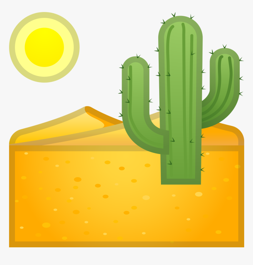 Desert Icon - Android Cactus Emoji, HD Png Download, Free Download