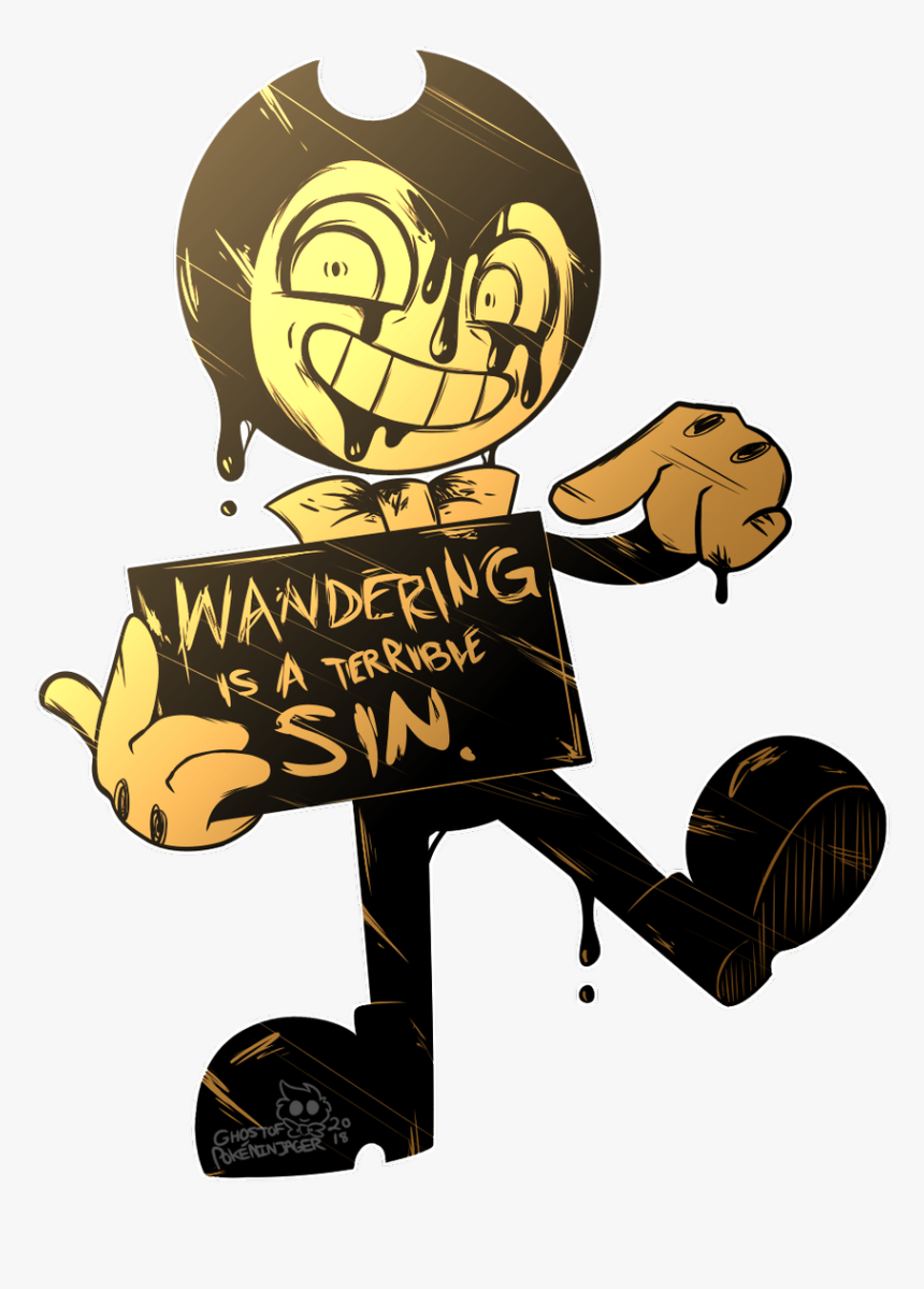 Transparent Bendy Png - Bendy And The Ink Machine Fanart, Png Download, Free Download