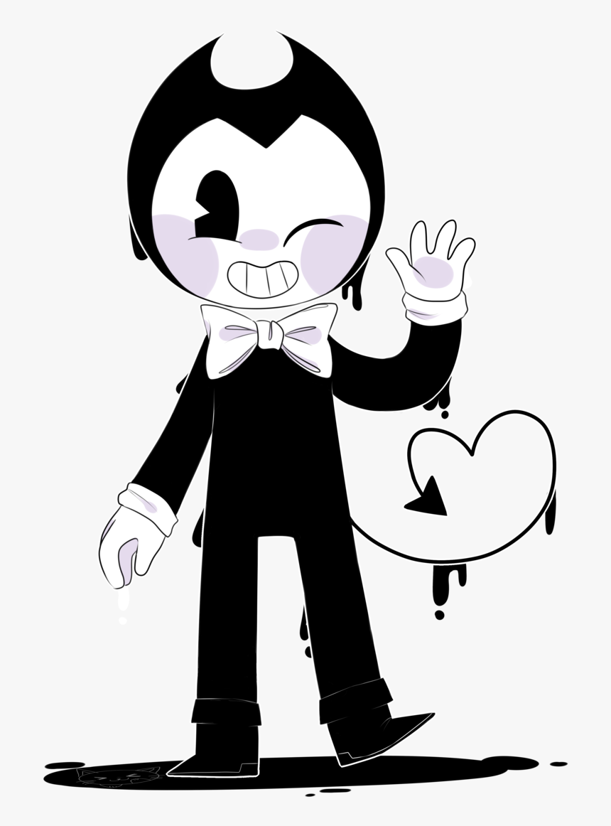 Banner Black And White Download Bendy And The Machine - Bendy And The Ink Machine Drawings Cute, HD Png Download, Free Download