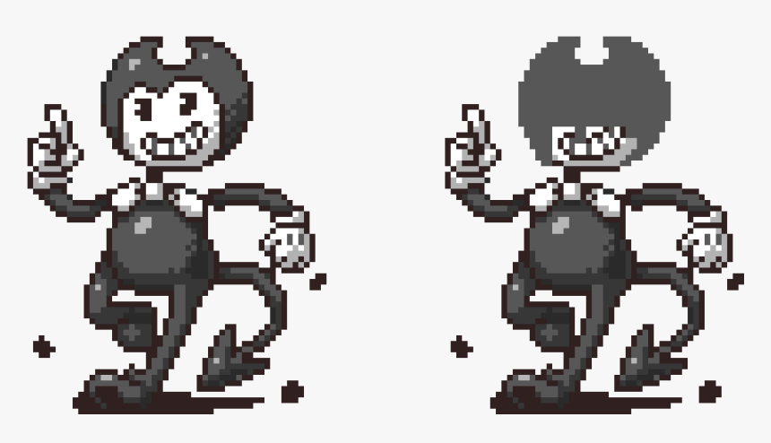 Pixel Art Bendy And The Ink Machine, HD Png Download, Free Download