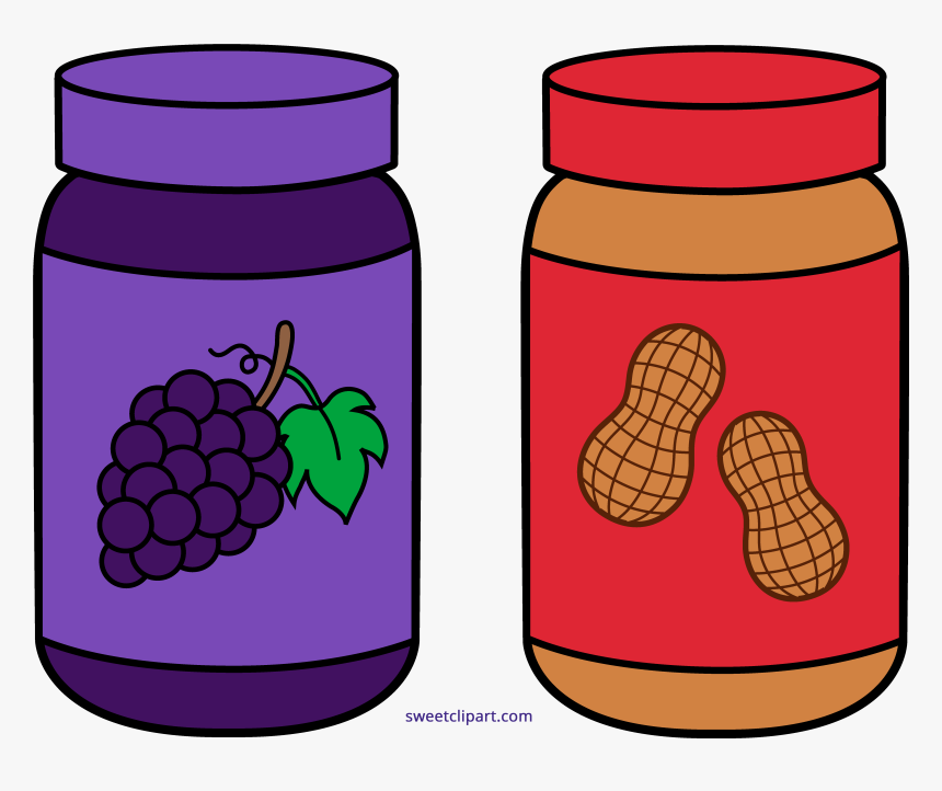 Jars Of Peanut Butter And Jelly - Peanut Butter And Jelly Jar Clipart, HD Png Download, Free Download