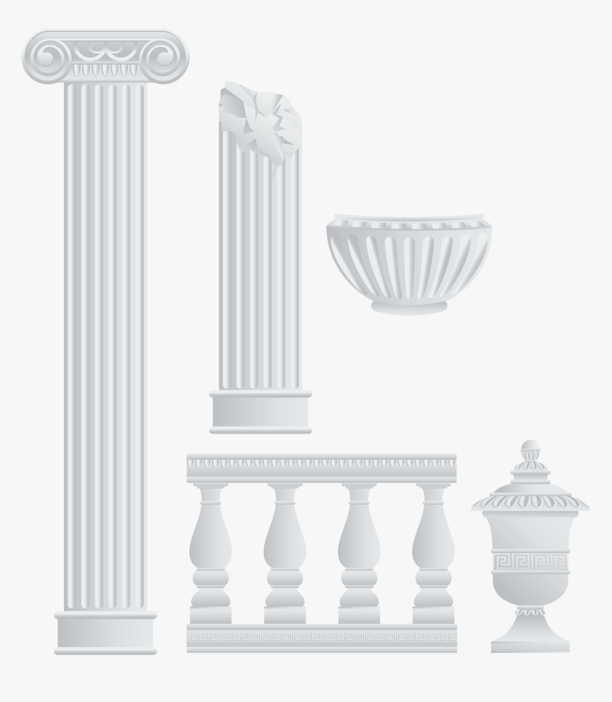 Column Clipart Flag Greek - Greek Column Png, Transparent Png, Free Download