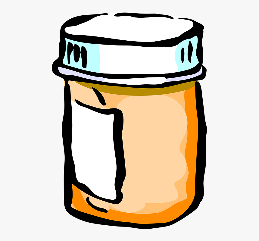Jar, Peanut Butter, Closed, Food, Blank, Honey - Cartoon Pill Bottle  Transparent Background, HD Png Download - kindpng