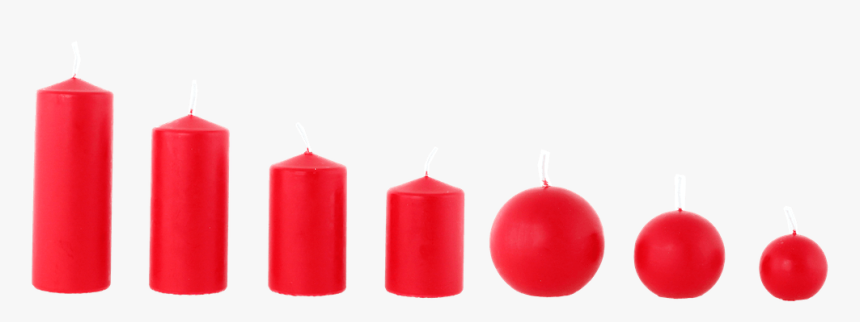 Overdipped Matt Pillar Candle 60x150mm Red - Advent Candle, HD Png Download, Free Download
