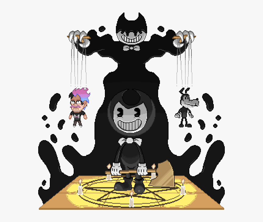 04 Bendy And The Ink Machine - Bendy And The Ink Machine Diorama, HD Png Download, Free Download