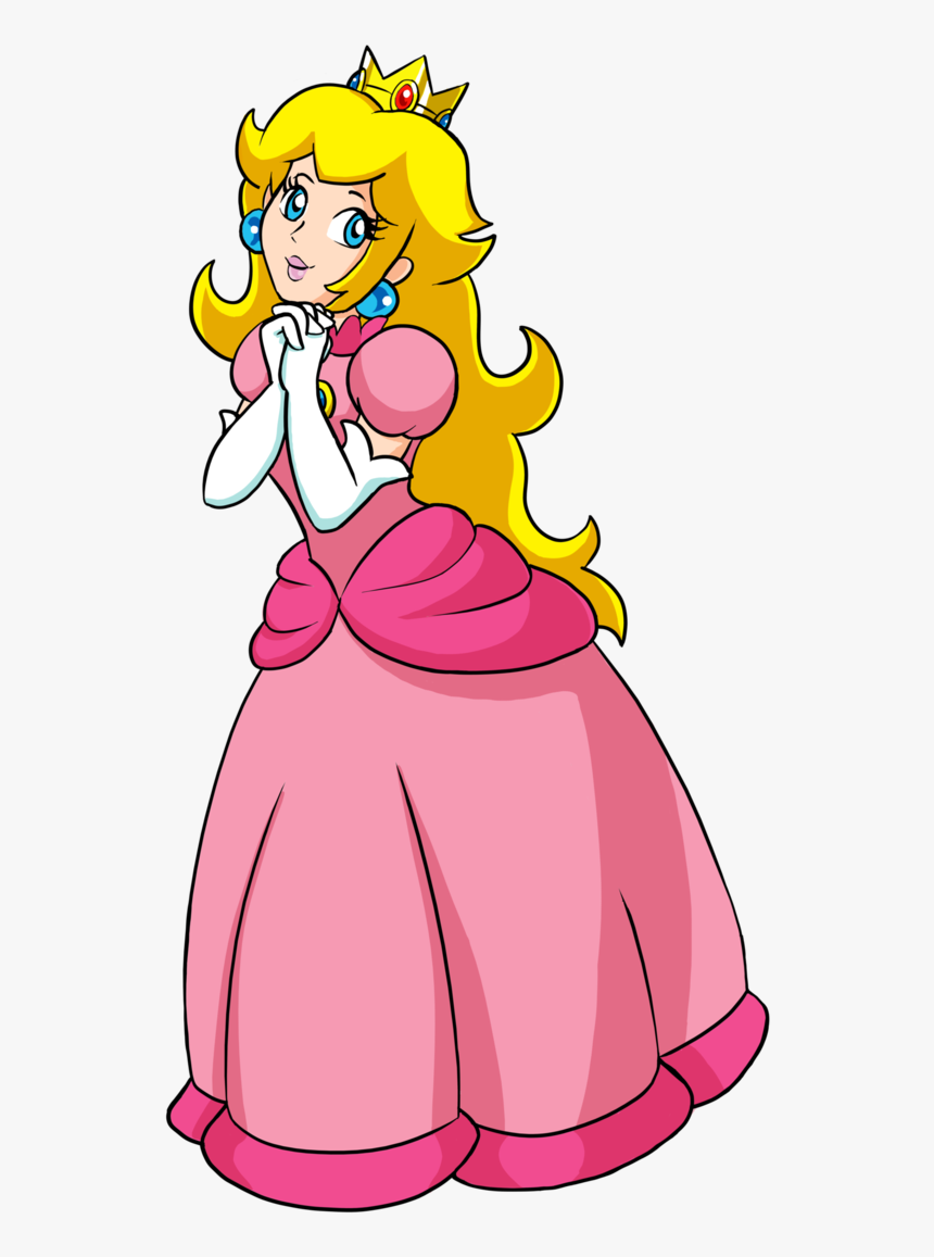 Princess Peach Clipart Confused - Original Princess Peach Mario, HD Png Download, Free Download