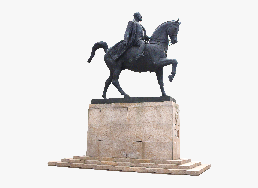 Man Riding Horse Statue Png - Central University Library, Transparent Png, Free Download