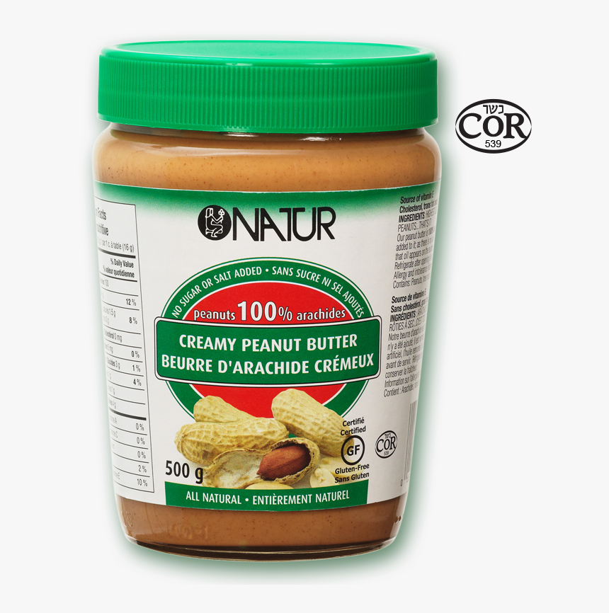 Natur® Creamy Peanut Butter - Medicinal Mushroom, HD Png Download, Free Download