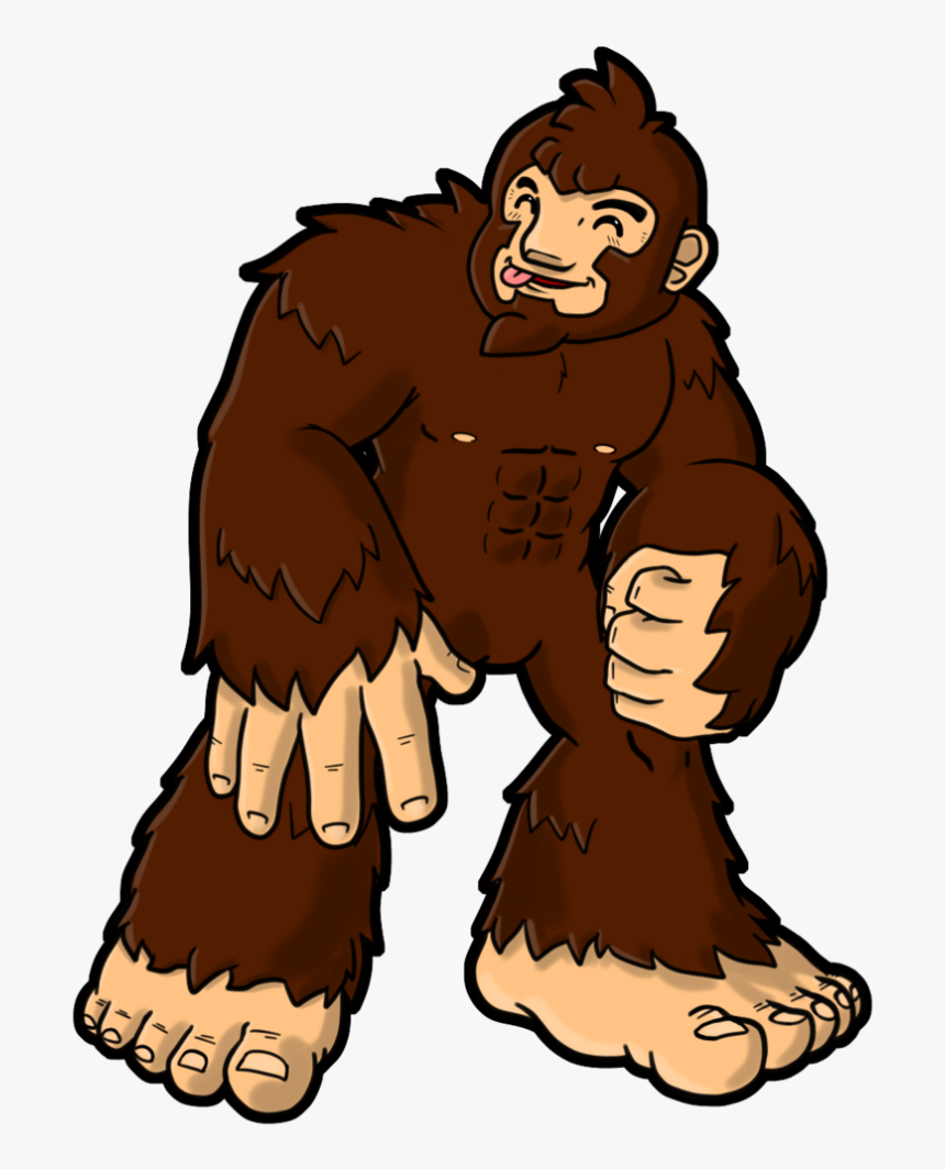 Bigfoot Drawing Cartoon Clip Art - Bigfoot Png Clipart, Transparent Png, Free Download