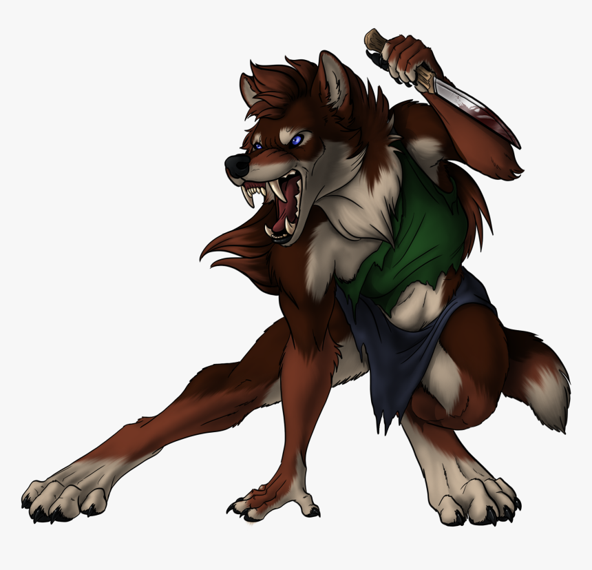 Werewolf Transparent - Werewolf Humanoid, HD Png Download, Free Download