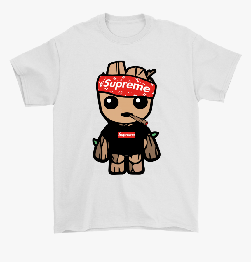 Supreme Hip Hop Baby Groot Guardian Of The Galaxy Shirts - Cartoon Cool Wallpapers Supreme, HD Png Download, Free Download