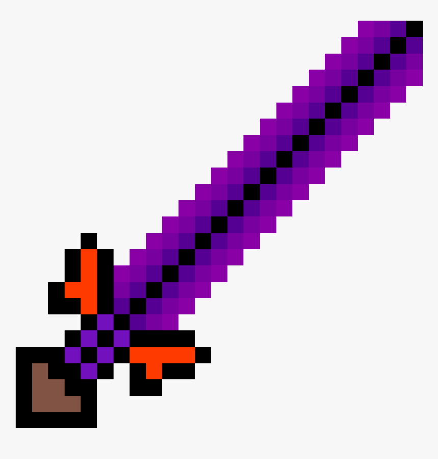 Minecraft Obsidian Sword - Minecraft Sword Of Darkness, HD Png Download, Free Download