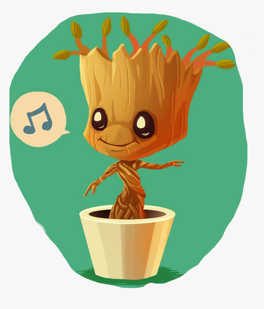 Baby Groot Guardianes De La Galaxia Rocket Y Groot Kawaii Png Transparent Png Kindpng