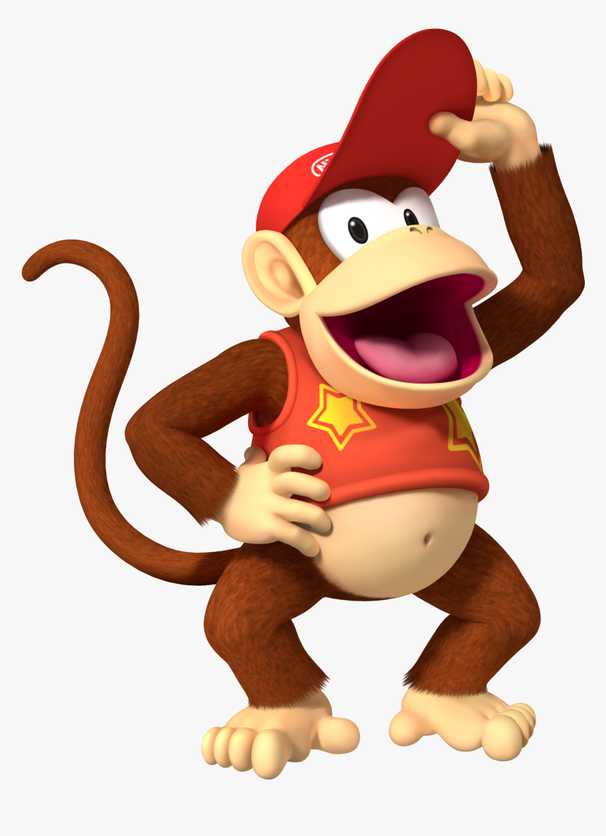 Donkey Kong Png - Mario Bros Diddy Kong, Transparent Png, Free Download