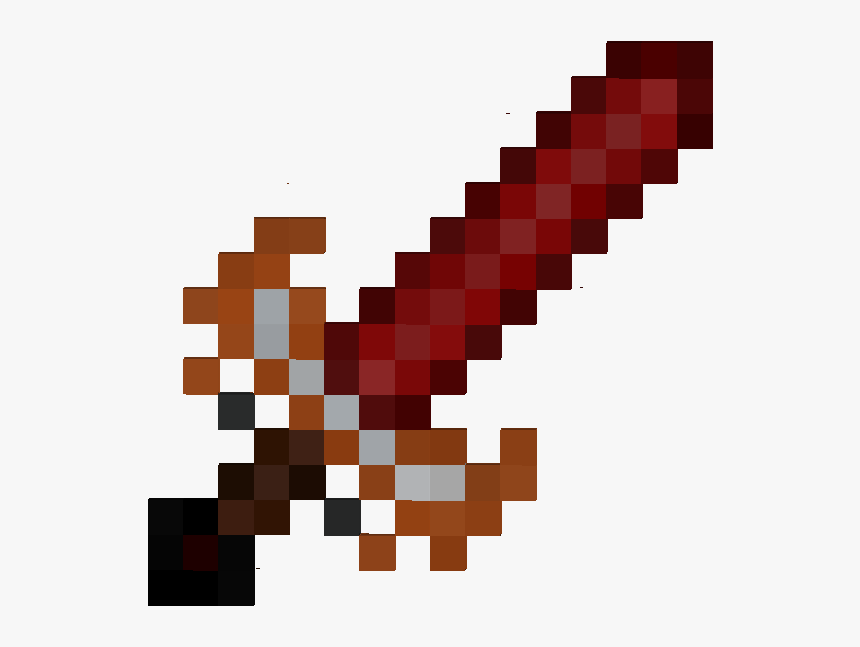 Minecraft Sword With Blood, HD Png Download, Free Download