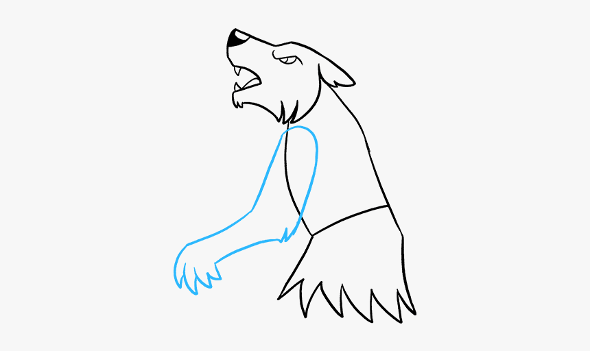 How To Draw Werewolf - Draw Werewolf, HD Png Download, Free Download