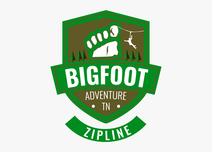Bigfoot Adventure Tn Zipline Logo - Label, HD Png Download, Free Download
