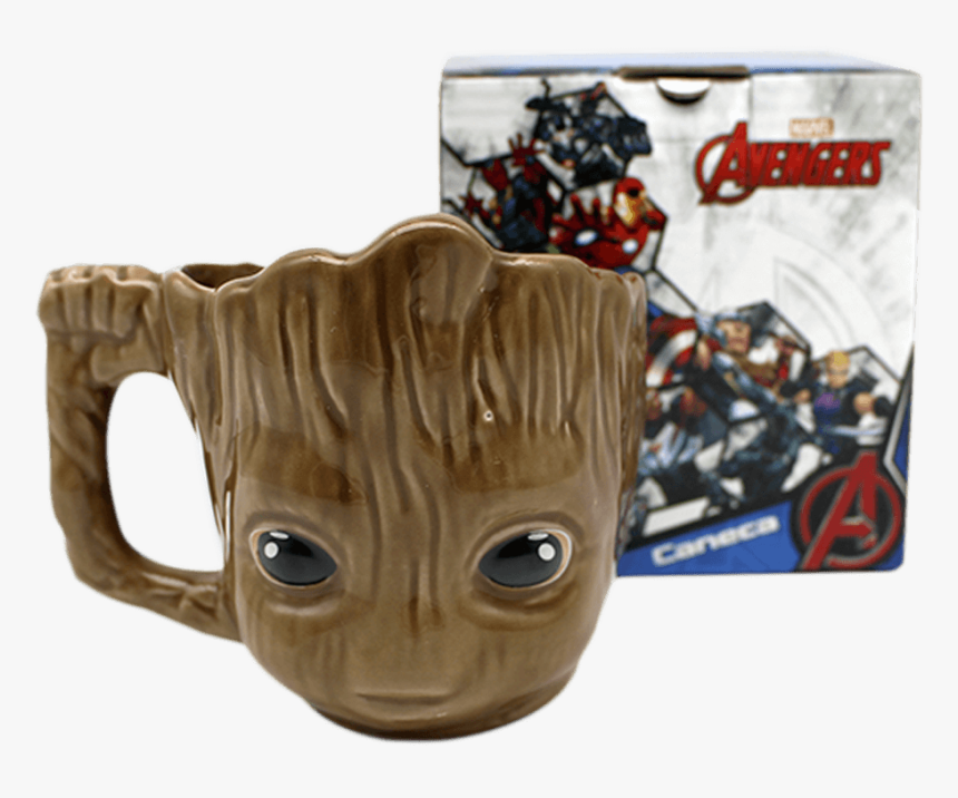 10023261 Caneca Baby Groot 3d - Avengers Assemble, HD Png Download, Free Download