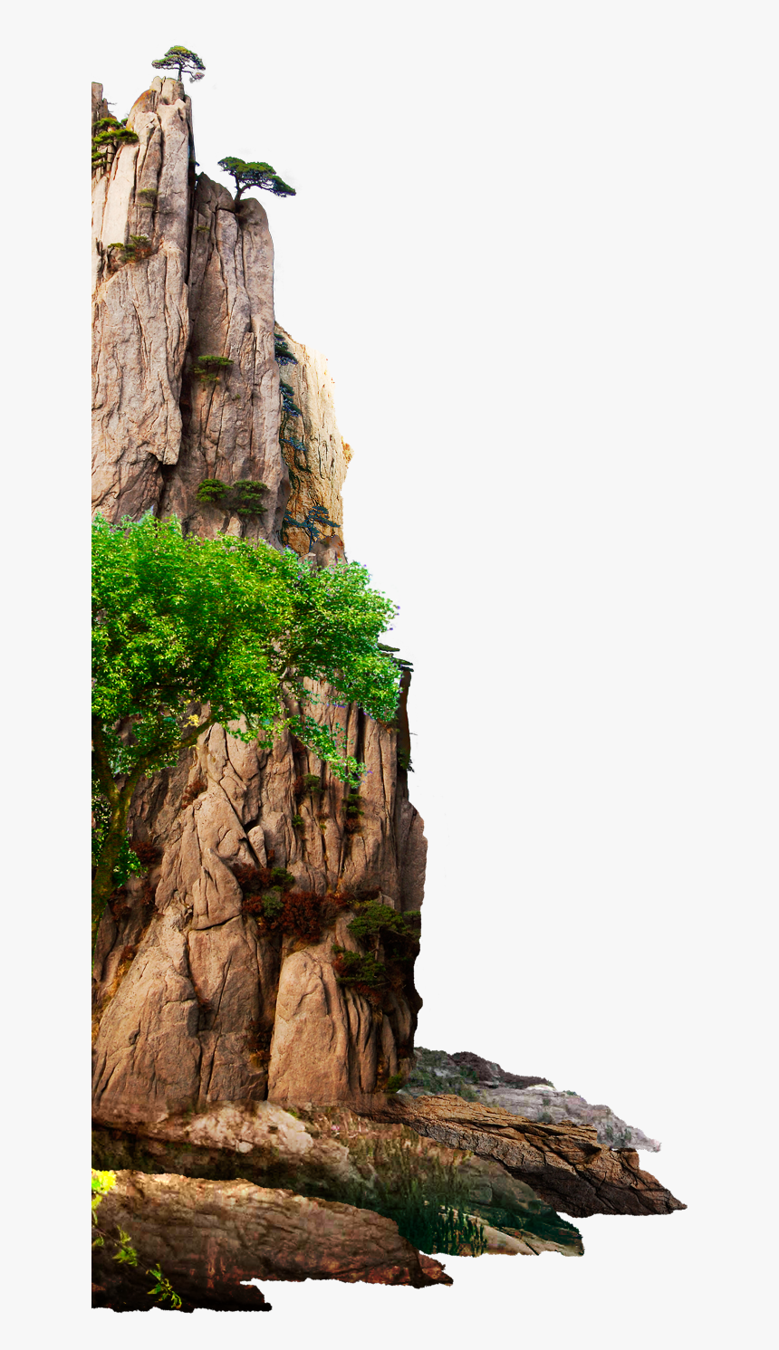 Mountain Modeling Peak 3d Free Transparent Image Hq - Picsart Big Tree Png, Png Download, Free Download