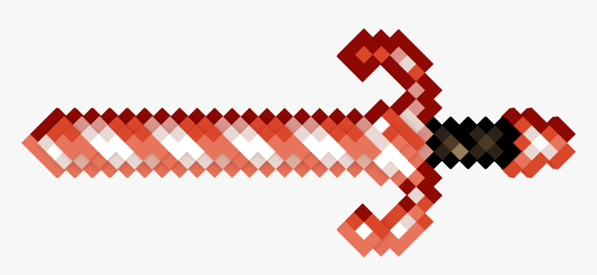 Minecraft Red Sword Png, Transparent Png, Free Download