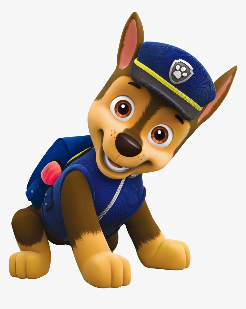 Paw Patrol Characters Png - Chase Paw Patrol Hd, Transparent Png, Free Download