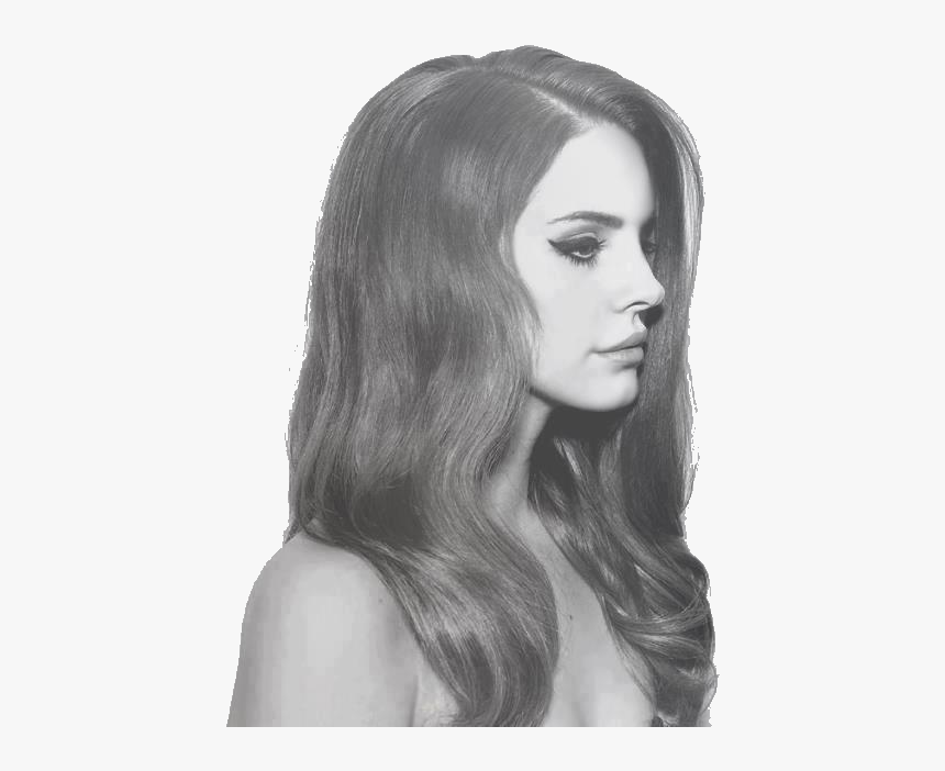 Lana Del Rey, Black And White, And Lana Image - Lana Del Rey Side Face, HD Png Download, Free Download