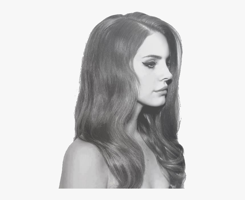 Lana Del Rey, Black And White, And Lana Image - Lana Del Rey Side Face, HD Png Download - kindpng