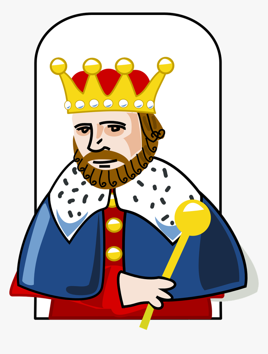 Rey, Corona, Cetro, Albornoz, Real, Hombre, Aislados - King Clipart, HD Png Download, Free Download