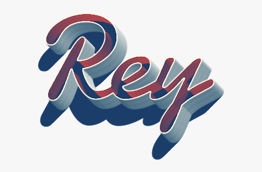Rey 3d Letter Png Name - Graphic Design, Transparent Png, Free Download