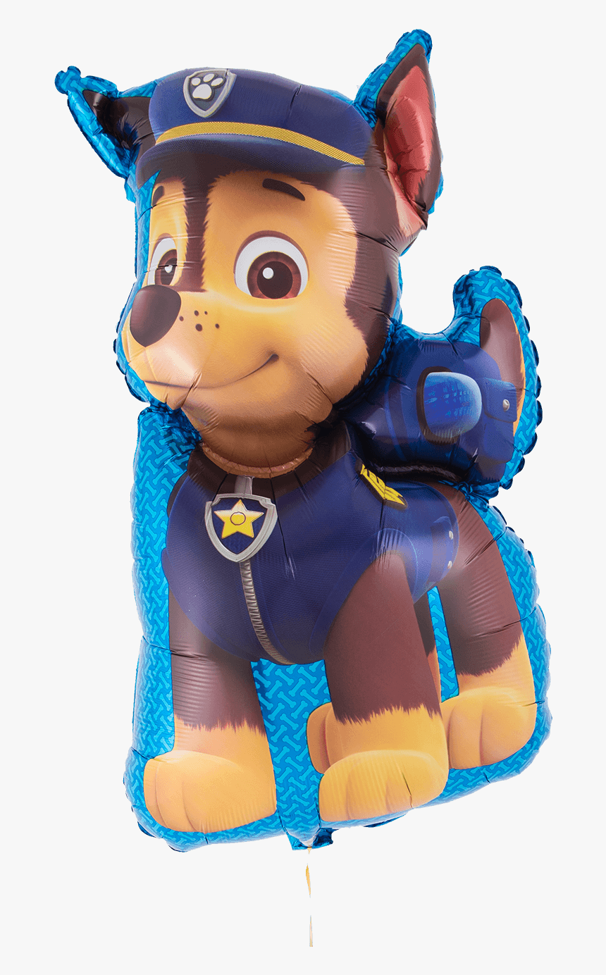 Paw Patrol Chase Supershape Tether Float Png Rubble - Cartoon, Transparent Png, Free Download