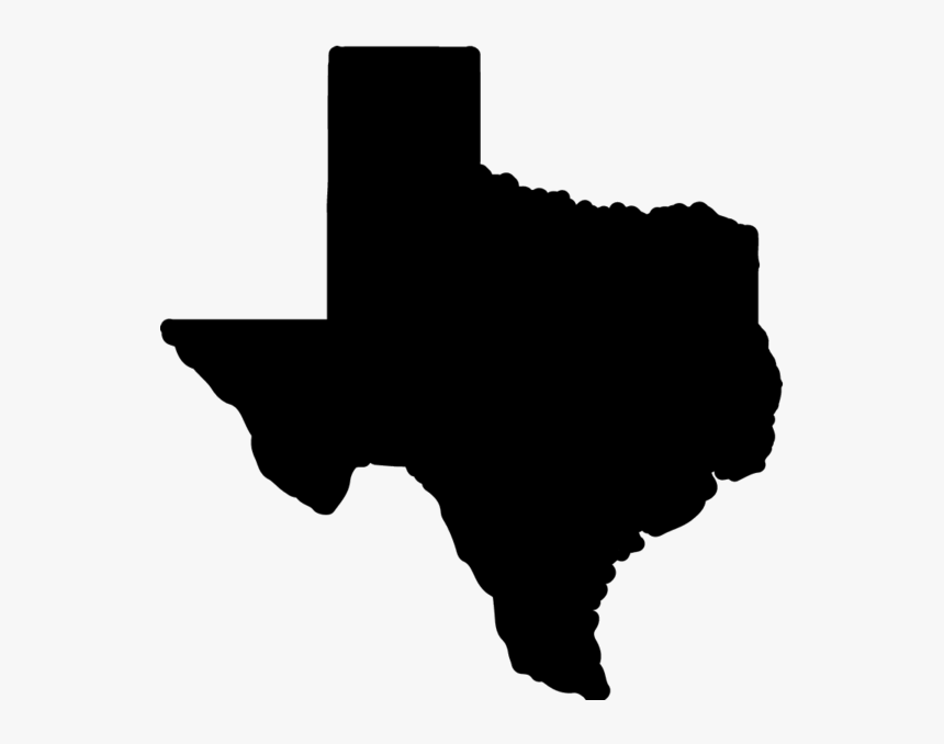 Texas Silhouette Clip Art - Black State Of Texas, HD Png Download, Free Download