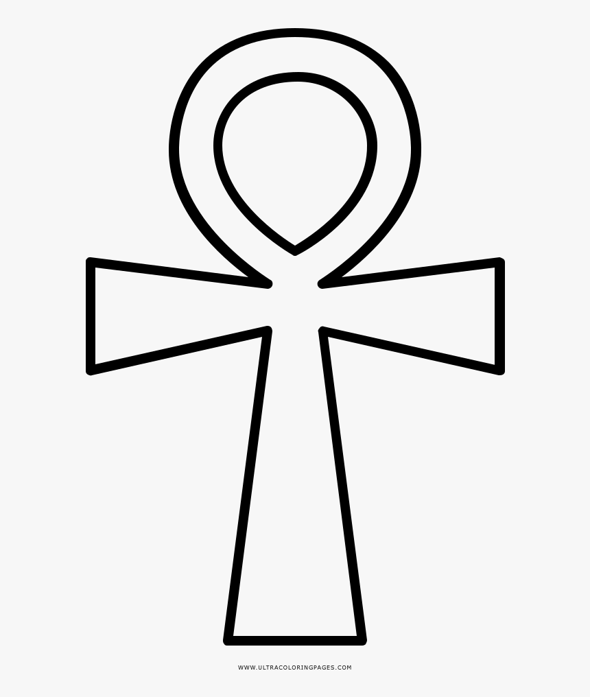 Ankh Coloring Page - Ankh Cross Printable, HD Png Download, Free Download