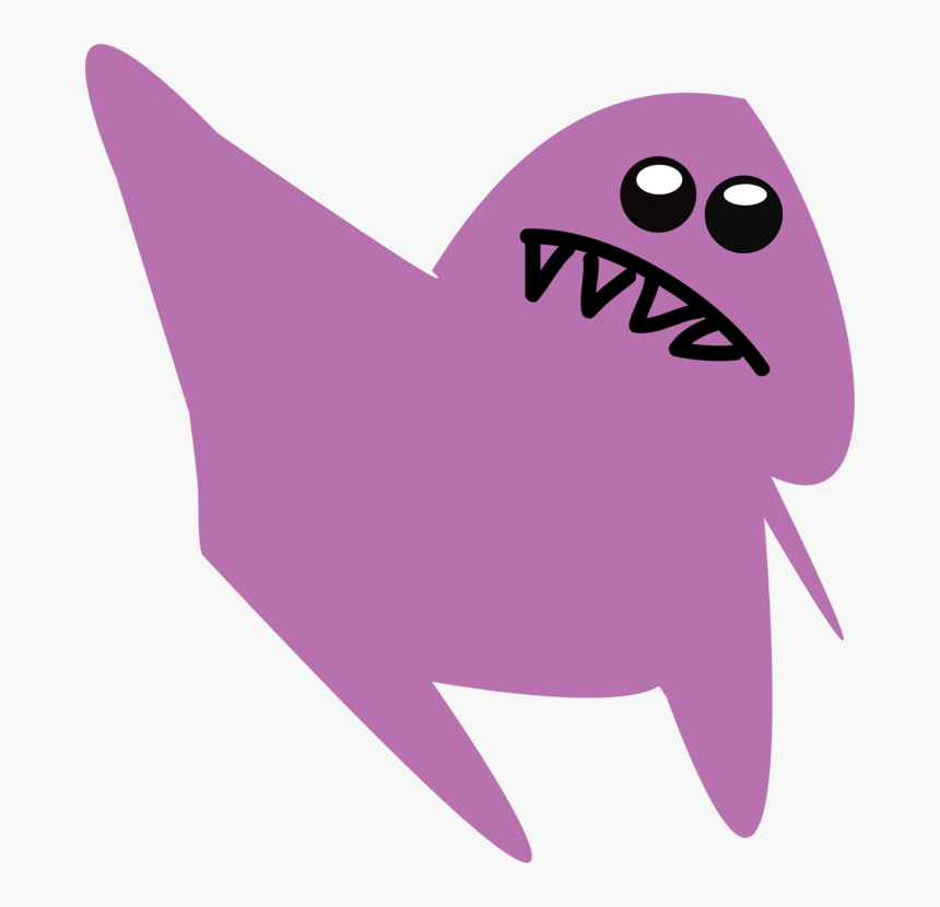 Pink,shark,art - Barney Clip Art, HD Png Download, Free Download