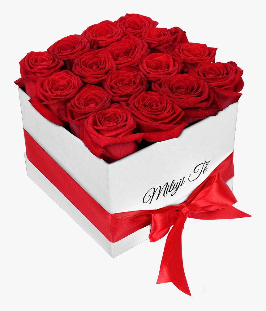 White Box Of Red Roses I Love You - Box Of Roses Png, Transparent Png, Free Download