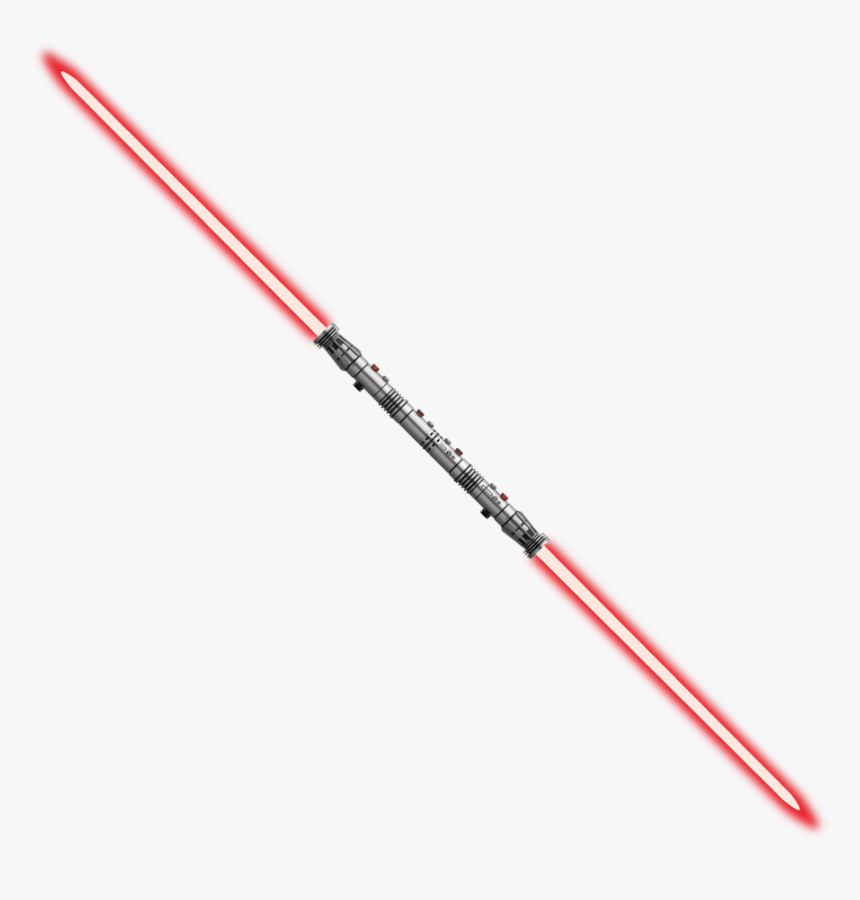 Lightsaber Transparent Double Bladed - Transparent Background Darth Maul Lightsaber Png, Png Download, Free Download