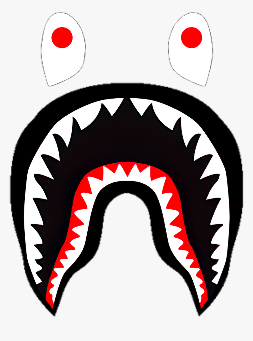 #bape #shark #bapeshark #logo #png #freetoedit - Transparent Bape Shark Logo, Png Download, Free Download