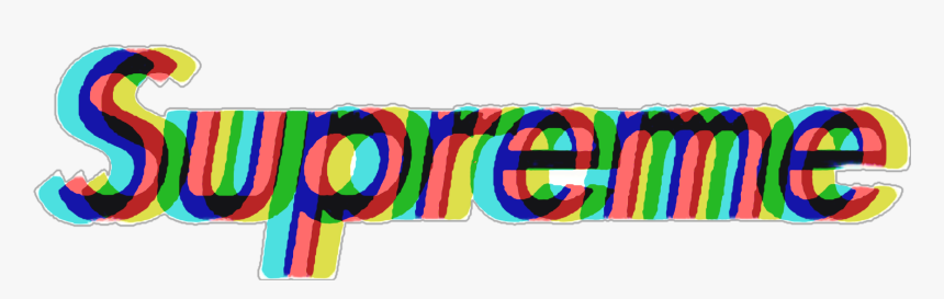 Supreme Logo Glitch Transparent, HD Png Download, Free Download