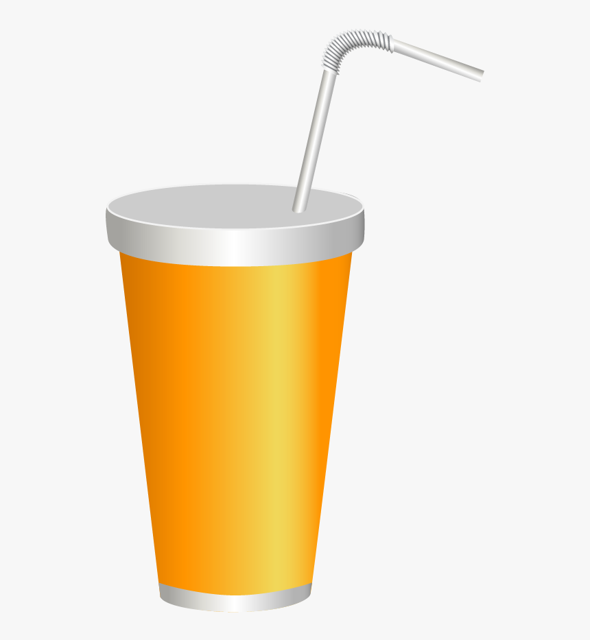 Yellow Plastic Drink Cup Png Clipart Image - Caffeinated Drink, Transparent Png, Free Download